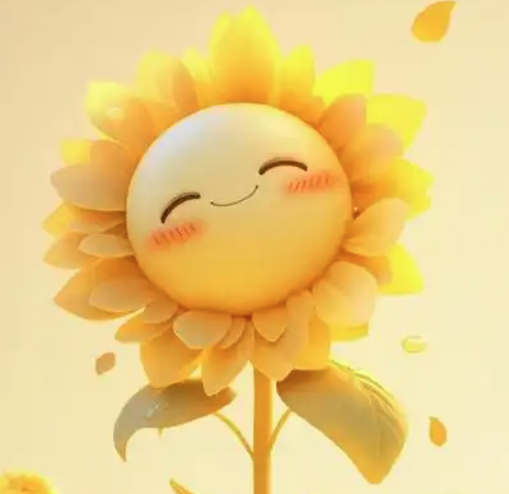 阳光下微笑的向日葵